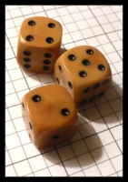 Dice : Dice - 6D Pipped - Brown Caramel Swirl Colored With Black Pips - Ebay Jan 2012